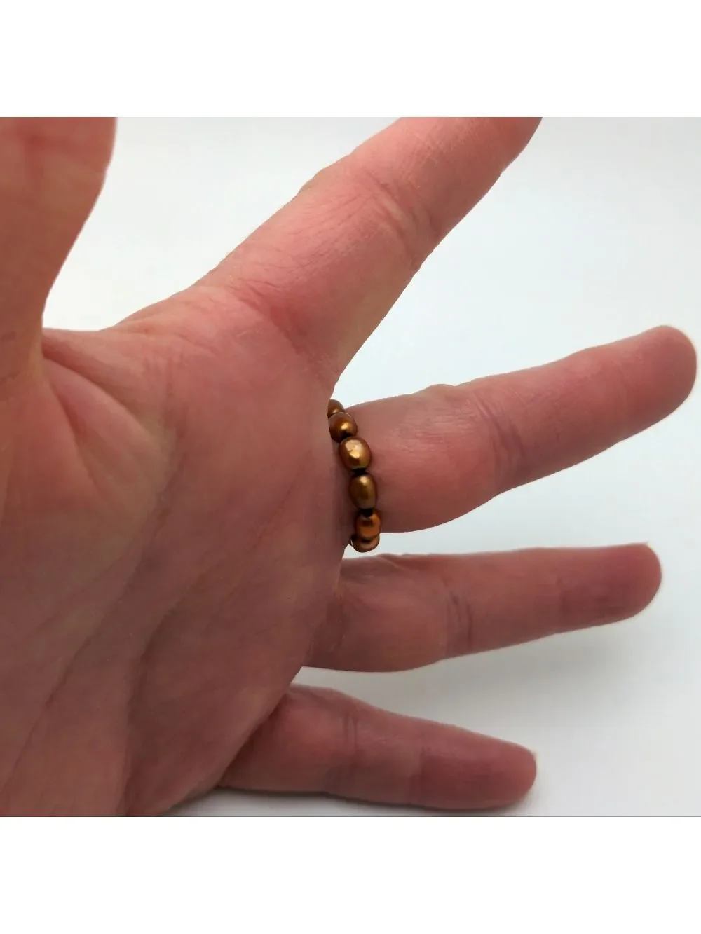 Handmade Baroque Pearl Gold Ring